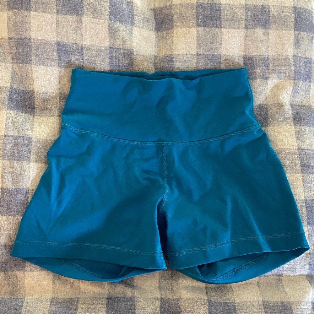 Lululemon 4 inch Wunder Train Biker Shorts